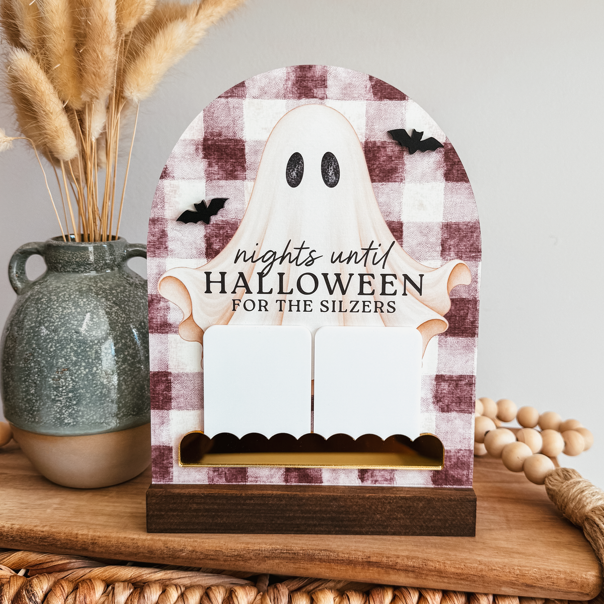 Countdown To Halloween Vintage Inspired Mini Arch Sign