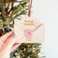 Santa Letter Wooden Christmas Ornament