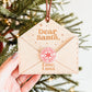 Santa Letter Wooden Christmas Ornament