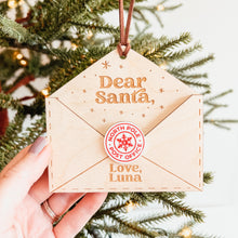 Load image into Gallery viewer, Santa Letter Wooden Christmas Ornament