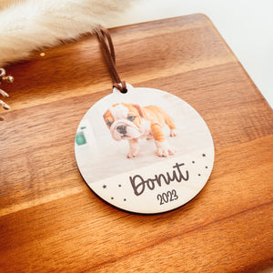 Pet Portrait Ornament (Wood or Acrylic)
