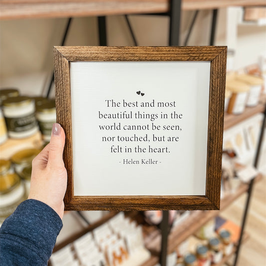 Helen Keller Quote Sign