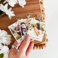 Polaroid-Inspired Custom Photo and Text Keychain