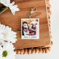 Polaroid-Inspired Custom Photo and Text Keychain