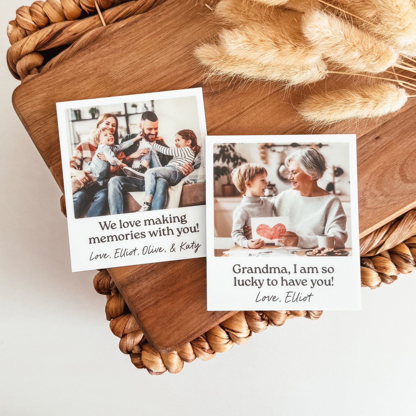 Polaroid Inspired Photo Magnet