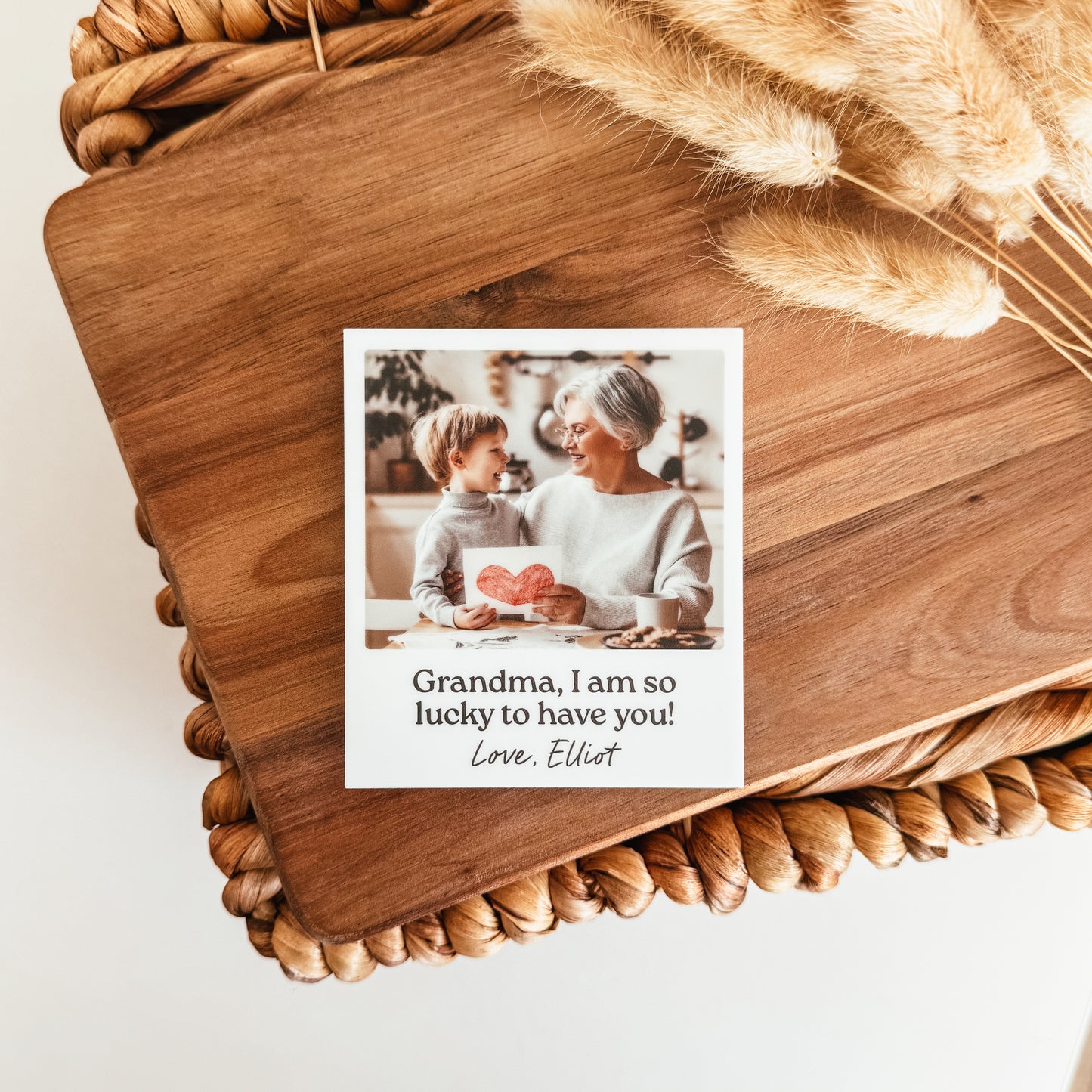 Polaroid Inspired Photo Magnet