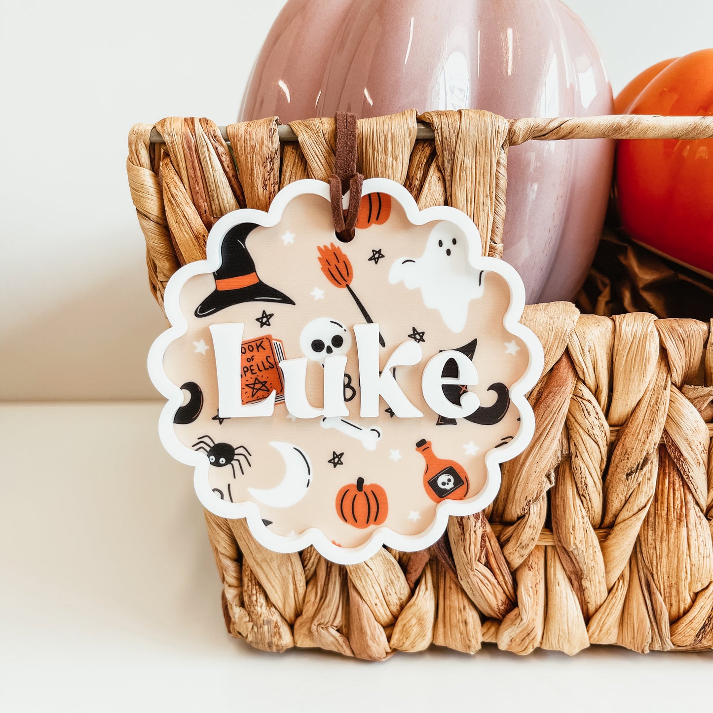 3D Layered Halloween Scallop Tag