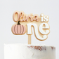 Custom One Pumpkin Cake Topper