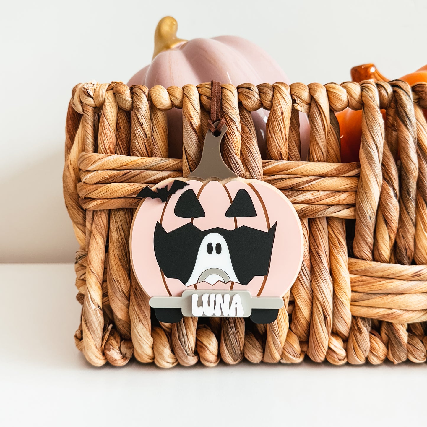 3D Pumpkin Car Tag