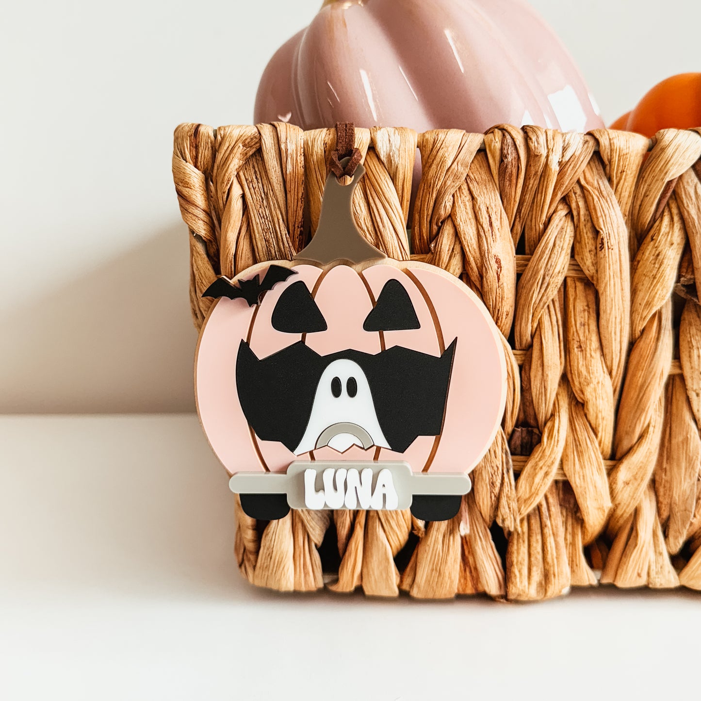 3D Pumpkin Car Tag