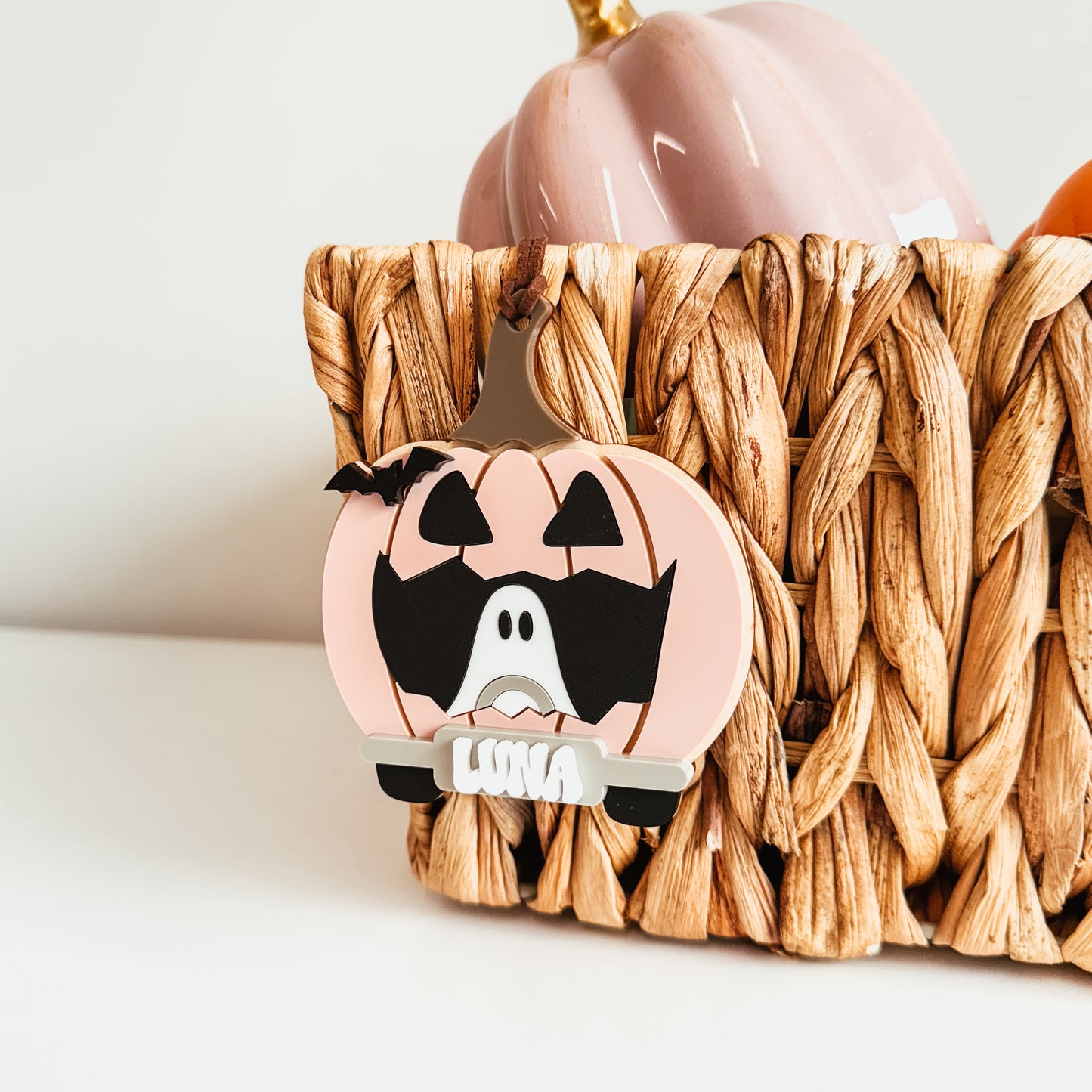 3D Pumpkin Car Tag