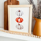 Pumpkin Trio Framed Wood Sign