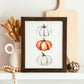 Pumpkin Trio Framed Wood Sign