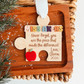 Personalized Teacher Puzzle Piece Christmas Ornament