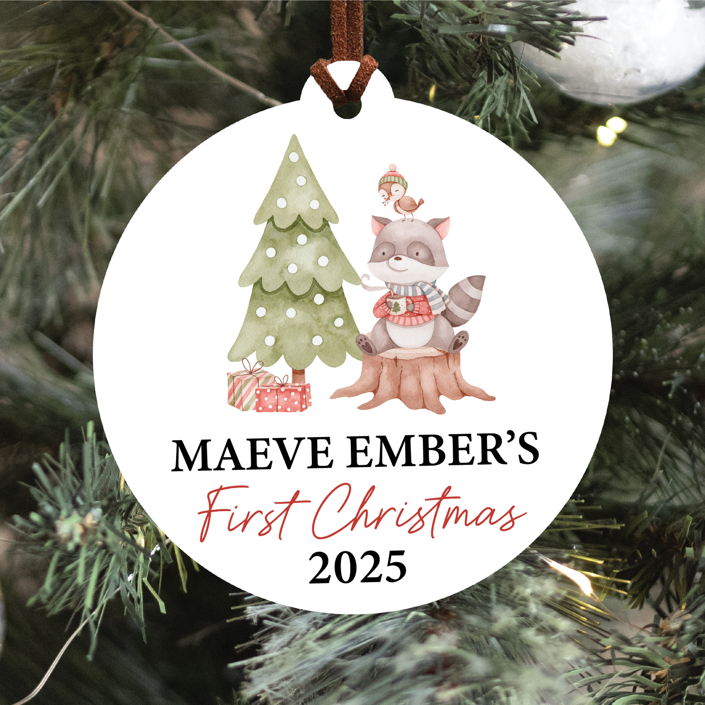Baby's First Christmas Ornament | Woodland Collection