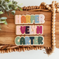First And Last Day Of School Sign - Interchangeable Rainbow Name