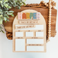 First And Last Day Of School Sign - Interchangeable Rainbow Name