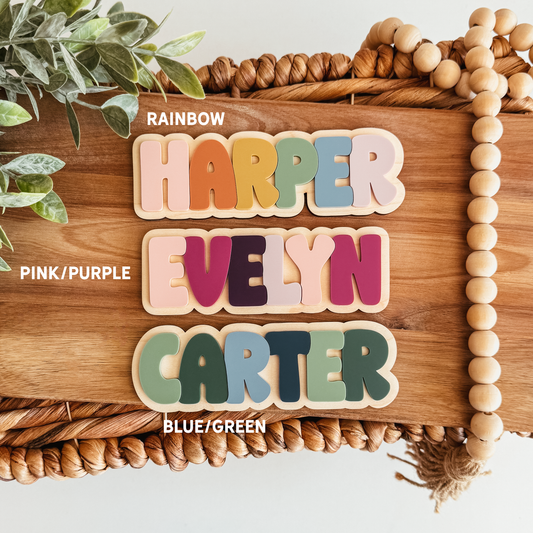 First And Last Day Of School Sign - Interchangeable Rainbow Name
