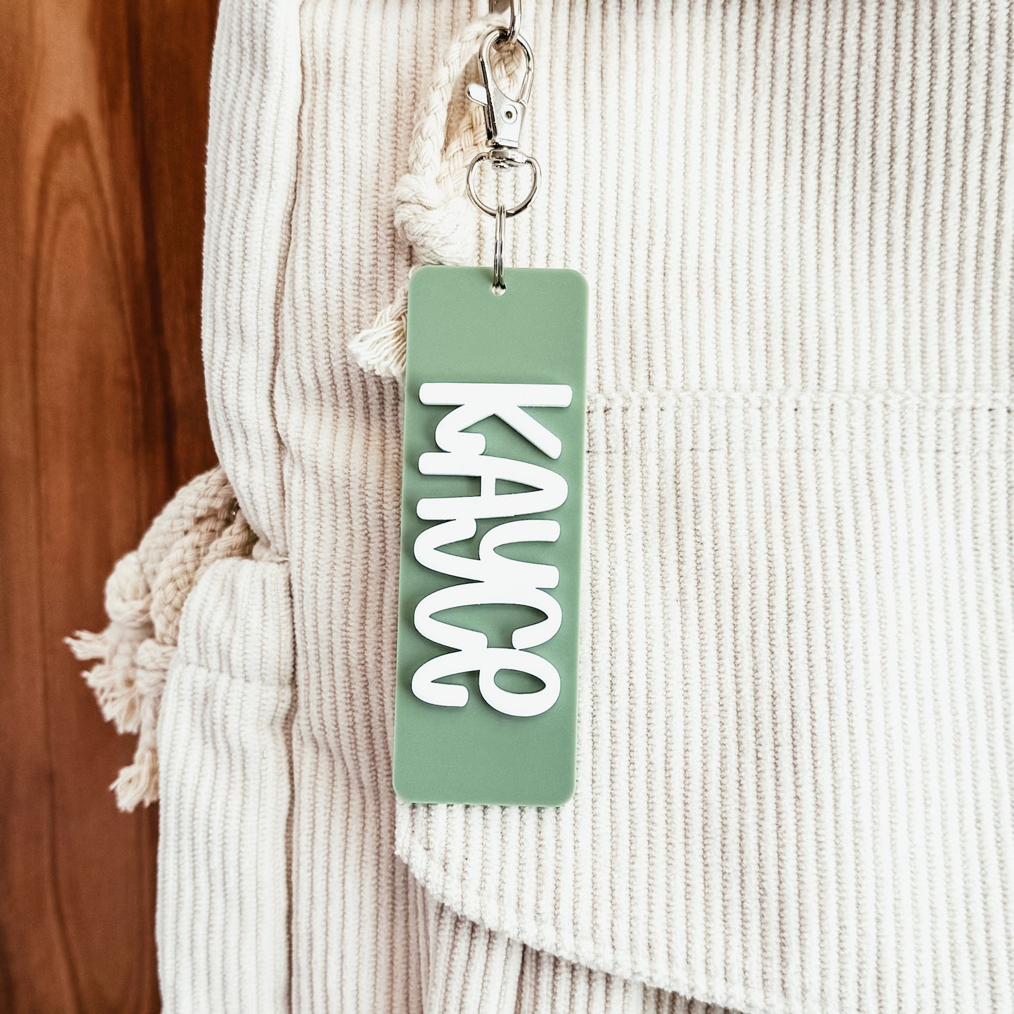Personalized Bar Name Keychain (Rounded Font)