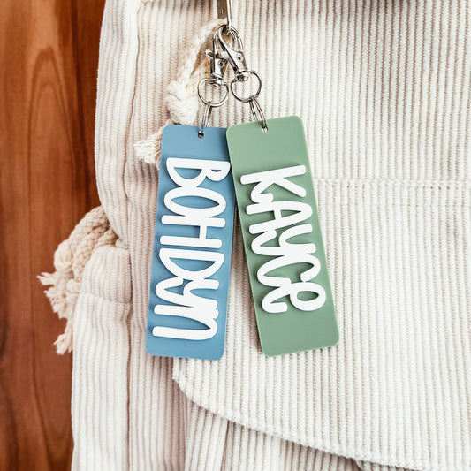 Personalized Bar Name Keychain (Rounded Font)
