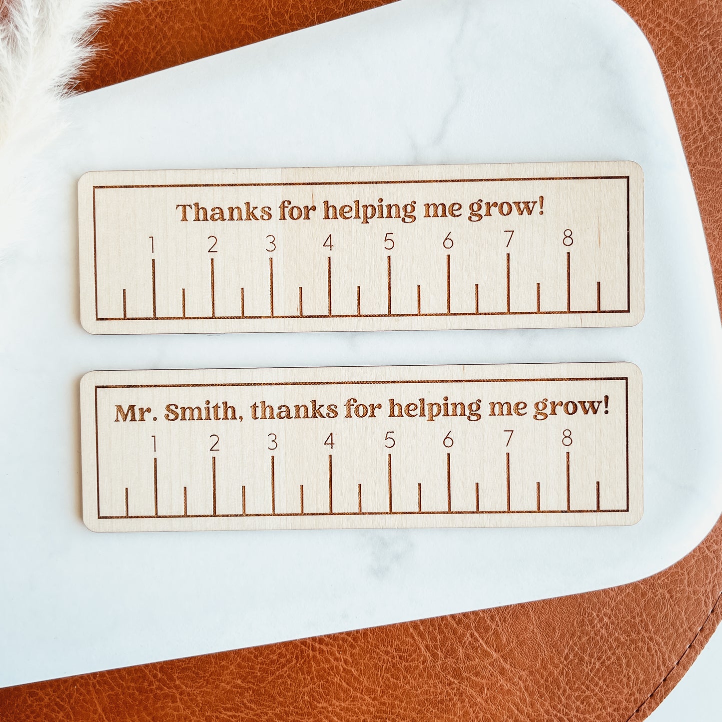 Custom Teacher Bookmark - Ruler