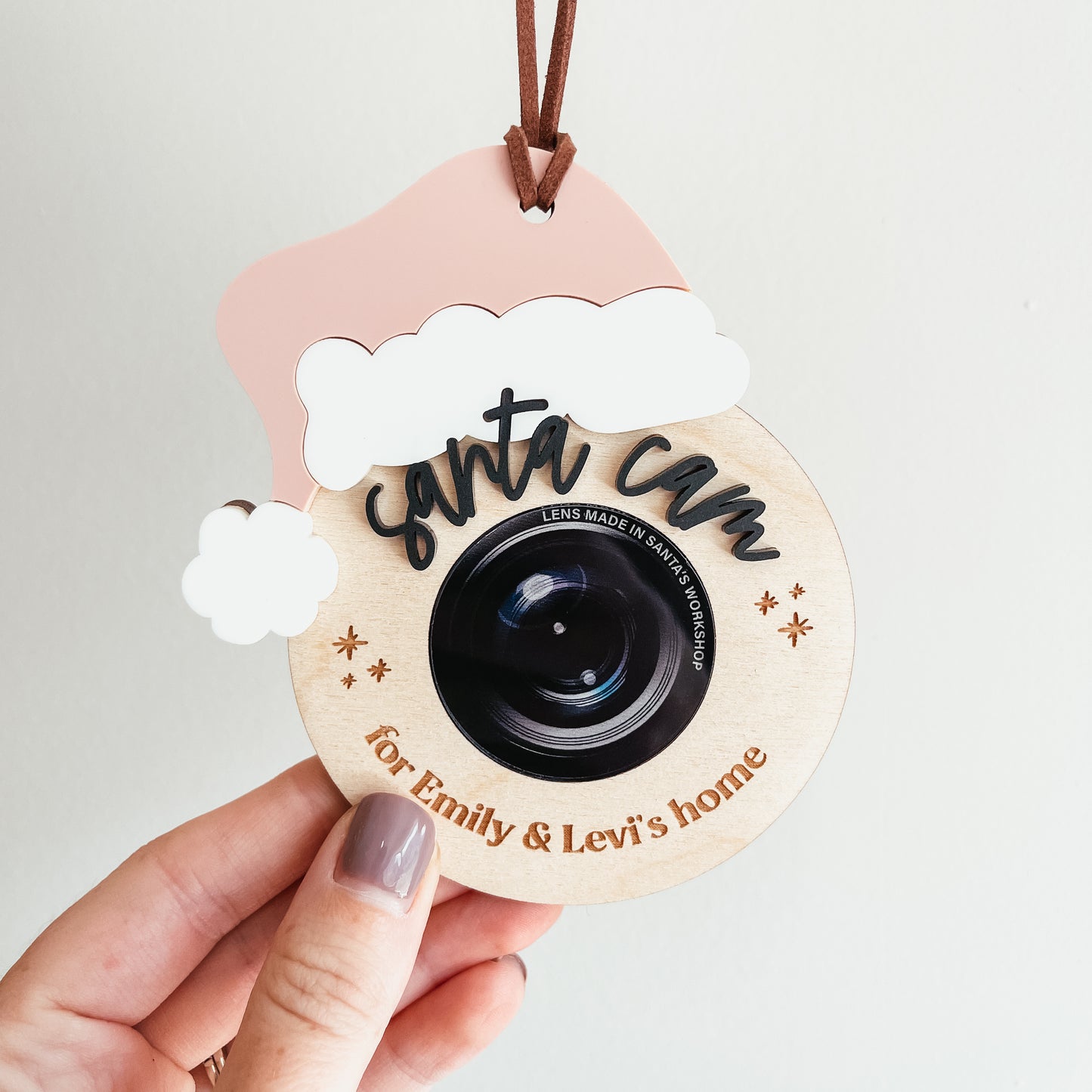 Personalized Santa Cam Christmas Ornament