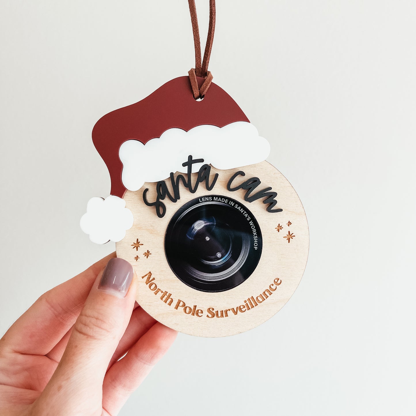 Personalized Santa Cam Christmas Ornament