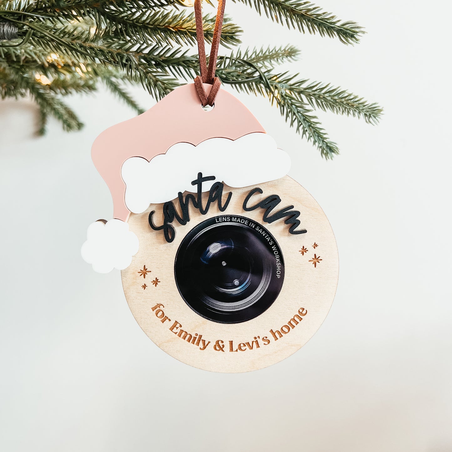 Personalized Santa Cam Christmas Ornament