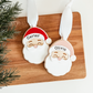 3D Santa Face Stocking Tag or Christmas Ornament