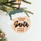 Countdown Until Christmas Santa Hat Christmas Ornament