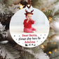 Santa Please Stop Here Photo Ornament