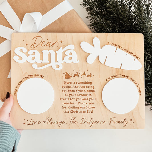 Personalized Dear Santa Treat Tray