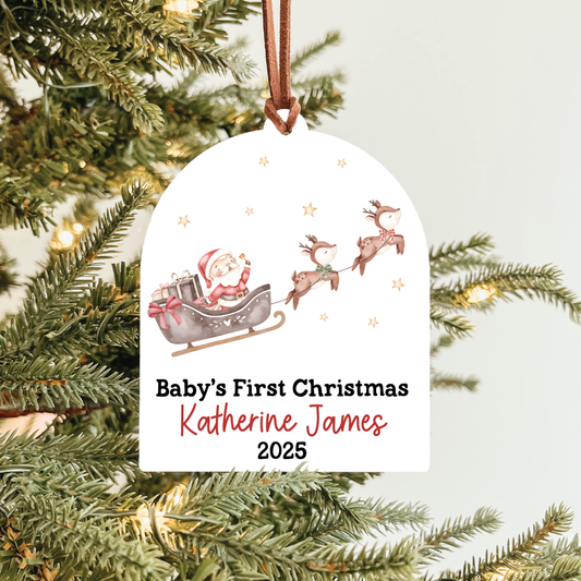 Baby's First Christmas Ornament | Holiday Animal Collection