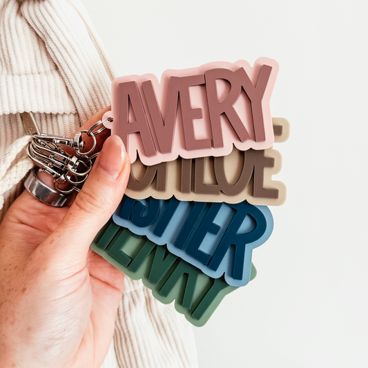 3D Acrylic School Bag Tag