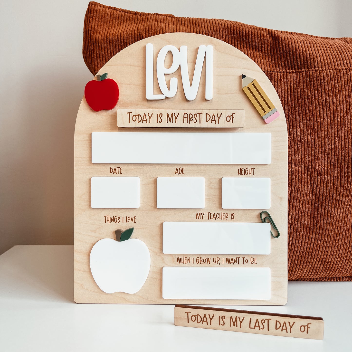 First And Last Day Of School Sign | School Supplies