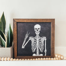 Load image into Gallery viewer, Skeleton Framed Sign