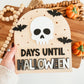 Skull and Bats Halloween Countdown Sign
