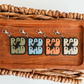 3D Acrylic Rad Dad Lightening Bolt Keychain