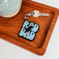 3D Acrylic Rad Dad Lightening Bolt Keychain