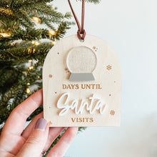 Load image into Gallery viewer, Countdown Until Christmas Snow Globe Christmas Ornament
