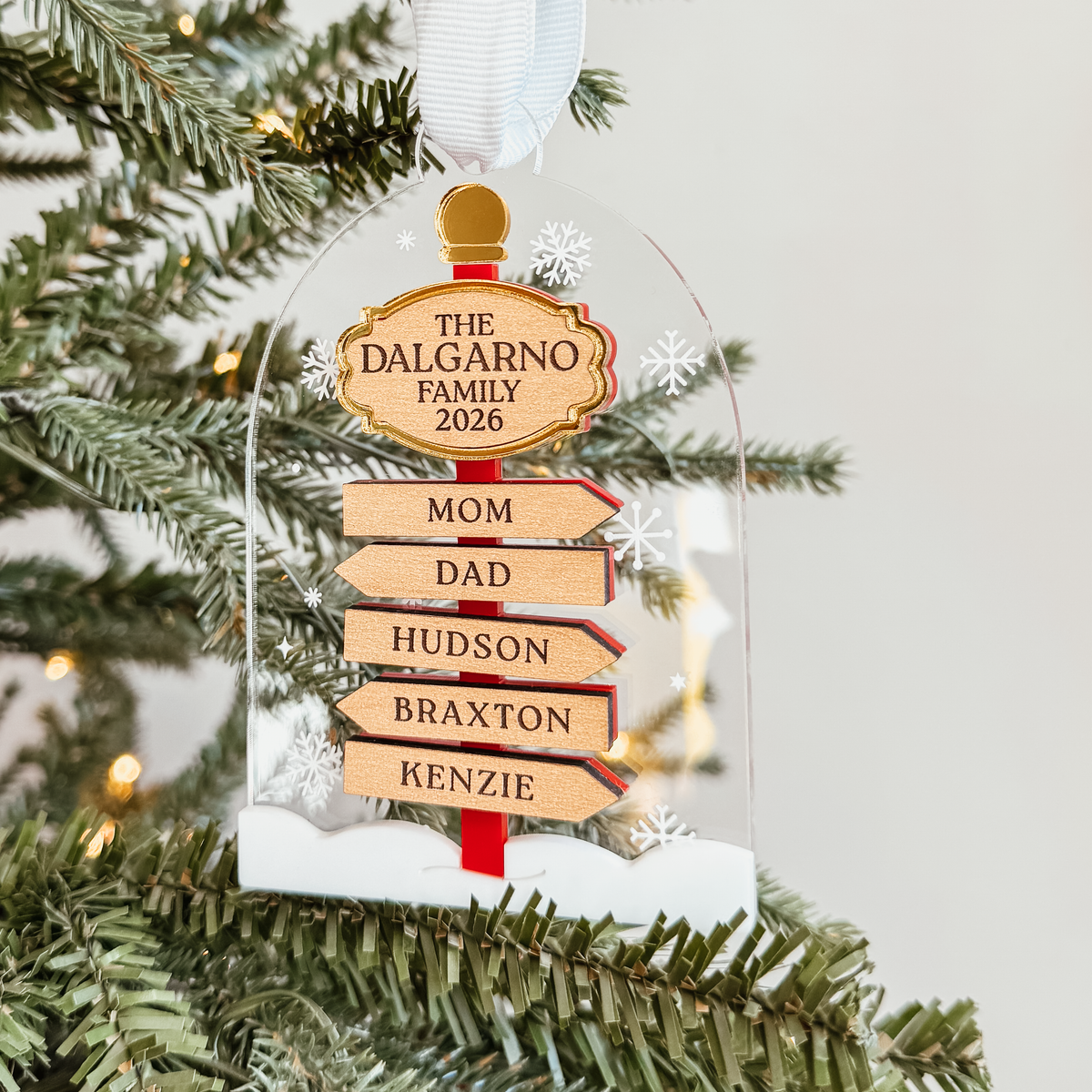Snow Globe Family Ornament