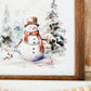 Watercolour Snowman Sign