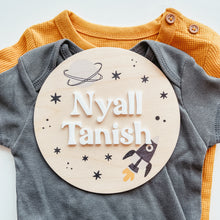 Load image into Gallery viewer, 3D Birth Announcement Sign - 3D Space