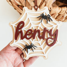 Load image into Gallery viewer, 3D Spider Web Tag