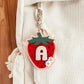 Strawberry Initial Bag Tag