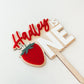 Custom One Strawberry Cake Topper