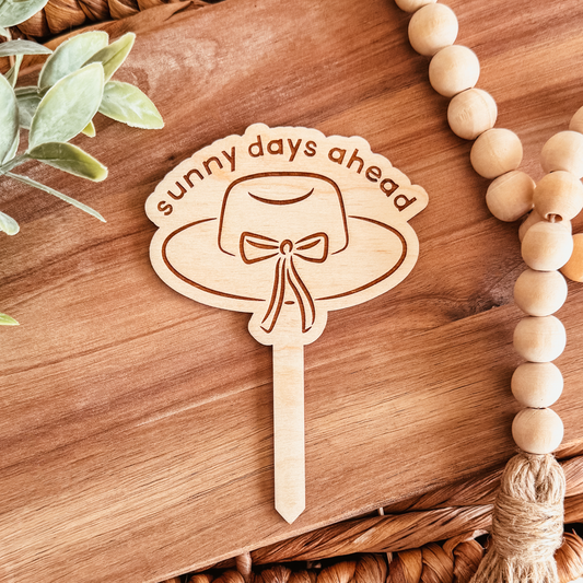 Spring Wooden Plant Stakes (Multiple Styles)