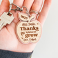 Personalized Thank You Teacher Apple Keychain