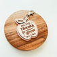 Personalized Thank You Teacher Apple Keychain