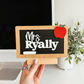 Teacher Chalk Board Desk Sign